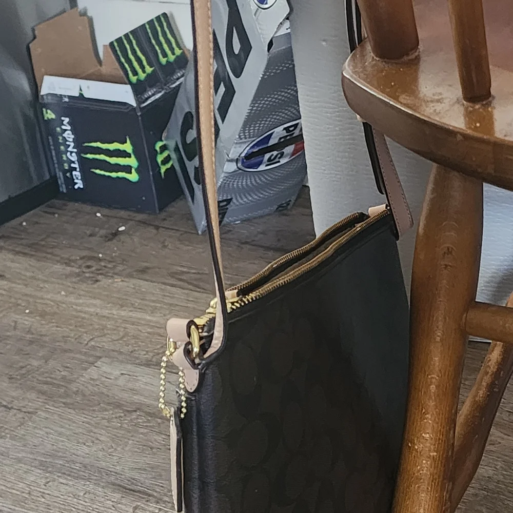 Coach Brown Signature Crossbody Bag - Picture 3 of 5